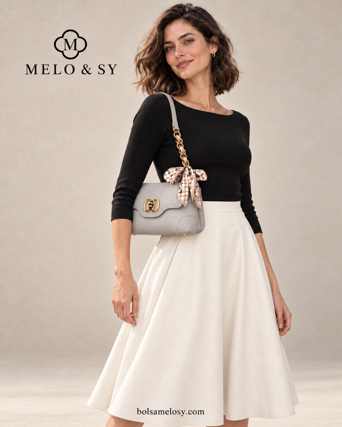 Bolsa Lady Melo com Lenço