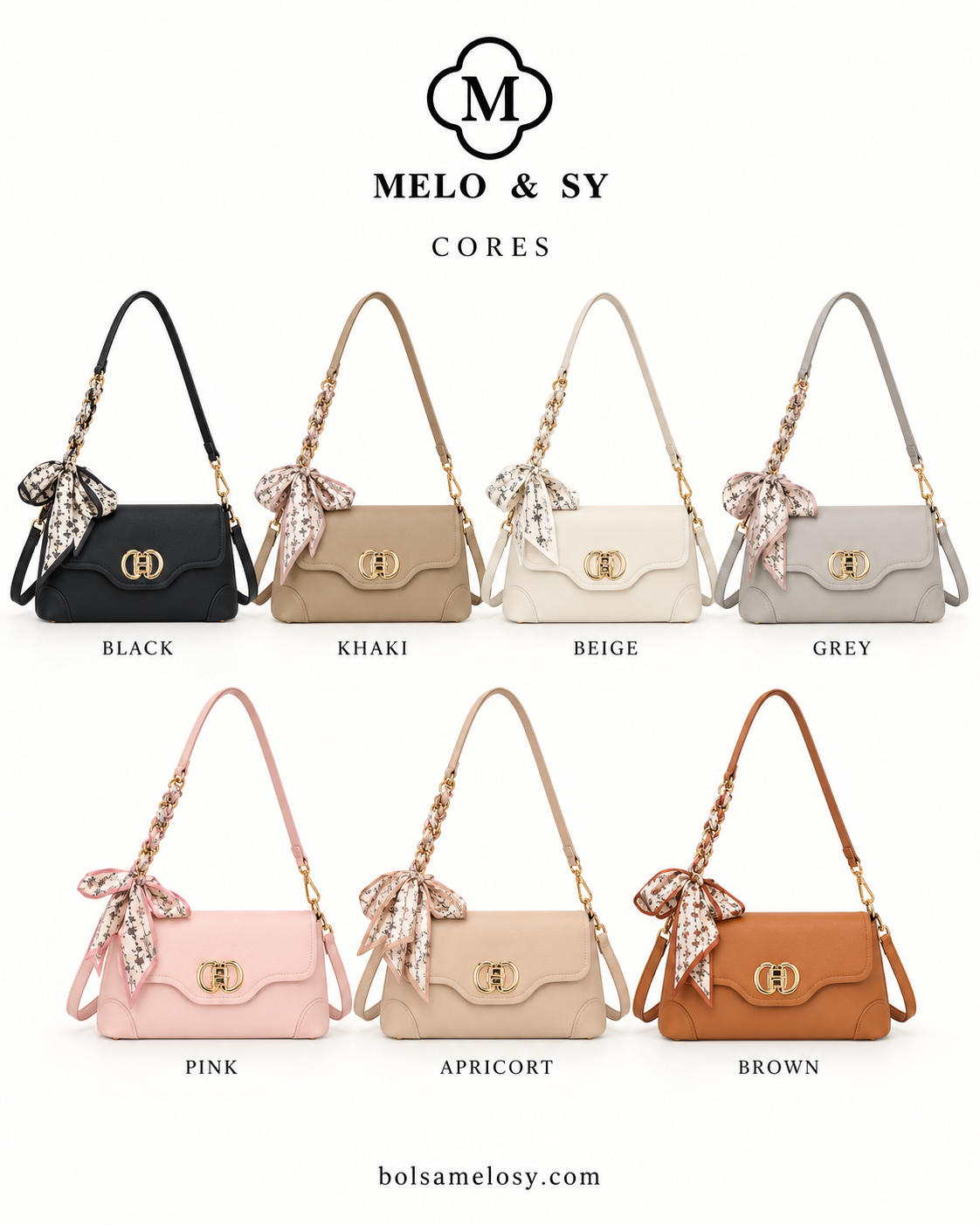 Bolsa Lady Melo com Lenço