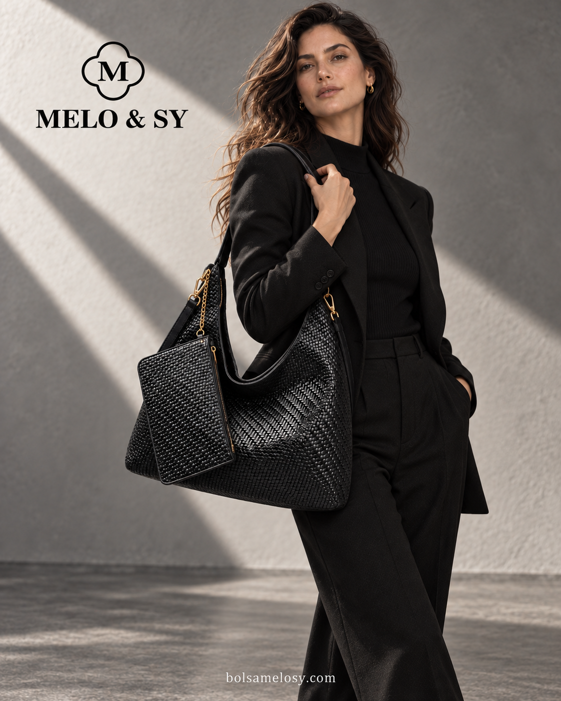 Bolsa Trama Hobo com Nécessaire