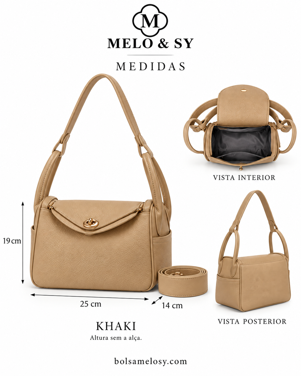 Bolsa Mila Retangular